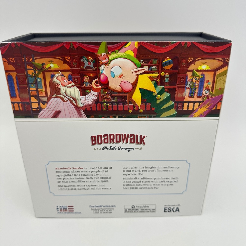 Boardwalk Puzzle Co Toy Testing Dept 500pc Holiday Art Olivia Hunter Sealed NEW - Picture 3 of 7